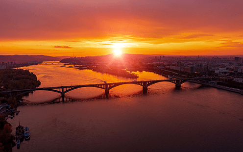 Вид на Красноярск